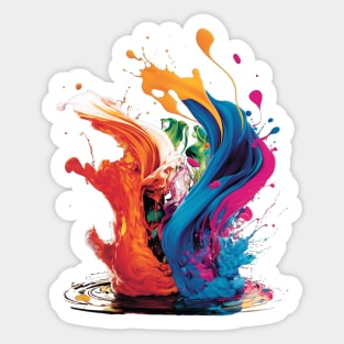 A Splash Of Colors Sticker